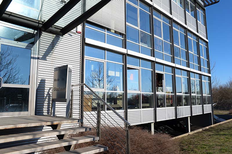 Showroom im Glashaus